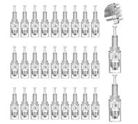 30 Piezas Agujas Dermapen Microneedling 36 Pin Espiral Puntas Repuesto Microneedling Agujas Dermapen Regular Microneedle para Bolígrafos de Microagujas con Boca de Rosca