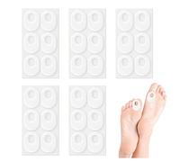 30 Piezas Almohadillas Autoadhesivas Para Protección de Callos, Almohadillas de Fieltro Suave en Forma Ovalada, Almohadilla Para Protección del Pie, Contra Callos, Ampollas y Alivio del Dolor de Talón