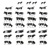 30 piezas animales modelo pintado granja vaca modelo 1:87 HO escala vacas modo para escenas en miniatura diseño DIY escena