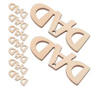 30 Piezas Artesanía de Madera Letras Colgantes colgantes | Madera Beige, Textura Natural Rústica, Lijado Fino, Recuerdo Memorable para Fotos, Fiestas y Regalos