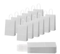30 Piezas Bolsas Regalo con Asas 15x8x21cm,Bolso Pequeño de Papel Gris,Bolsitas Galletas Caramelos de Niños,Regalos para Fiestas Cumpleaños,Navidad,Bodas,Halloween,Bolsas de Regalo Coloridas