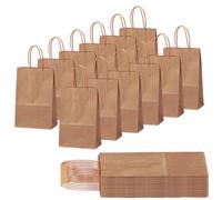 30 Piezas Bolsas Regalo con Asas 15x8x21cm,Bolso Pequeño de Papel Marrón,Bolsitas Galletas Caramelos de Niños,Regalos para Fiestas Cumpleaños,Navidad,Bodas,Halloween,Bolsas de Regalo Coloridas