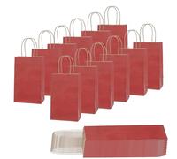 30 Piezas Bolsas Regalo con Asas 15x8x21cm,Bolso Pequeño de Papel Rojo Viento,Bolsitas Galletas Caramelos de Niños,Regalos para Fiestas Cumpleaños,Navidad,Bodas,Halloween,Bolsas de Regalo Coloridas