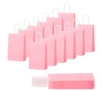 30 Piezas Bolsas Regalo con Asas 15x8x21cm,Bolso Pequeño de Papel Rosa,Bolsitas Galletas Caramelos de Niños,Regalos para Fiestas Cumpleaños,Navidad,Bodas,Halloween,Bolsas de Regalo Coloridas