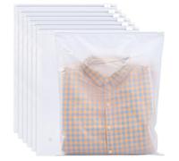 30 Piezas Bolsas Ropa Viaje,45 x 35 cm Bolsa Almacenamiento Viaje Plastico,Reutilizable Bolsa Ropa Viaje con Agujero de Escape,Impermeable Bolsas Zip Grandes para Toallas,Zapatos y Cosméticos