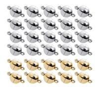 30 Piezas Cierres Magnéticos, Cierres de Pulsera Magnéticos, Cierres de Cierre Magnético, Accesorios de Joyería de Bricolaje para Hacer Cierres de Conectores de Collares y Pulseras