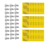 30 Piezas Cuchillas Robot Cortacesped para Husqvarna Automower, Juego De Cuchillas De Repuesto con 30 Tornillos (Color : Oro)