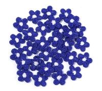 30 piezas de 1,5 cm mini flores coloridas, apliques bordados for coser a mano, parches decoración, accesorios bricolaje(Color18)