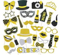 30 piezas de accesorios para fotos, caja de fotos, accesorios para bodas, Halloween, Navidad, cumpleaños, carnaval, Nochevieja, accesorios de decoración de fiesta y decoración de mesa