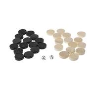 30 piezas de ajedrez de madera de backgammon para corrientes de aire, damas y piezas de ajedrez de backgammon