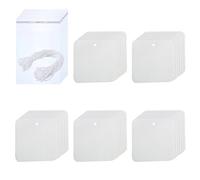 30 piezas de ambientador de sublimación, hojas de fieltro colgantes perfumadas para coche con bolsas autoadhesivas y cuerda de cáñamo de 15 m para coche, sala de estar, baño, aire fresco