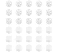 30 piezas de bolas de sonajero para coser DIY, bolas sensoriales de sonajero para reparación, juguete de repuesto, sonajeros para coser, para perros y animales (2 formas)