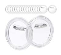 30 piezas de botón de fabricación propia, 44 mm alfileres para dar forma, diseño acrílico pasadores DIY botones conjunto con alfiler para imagen de la foto