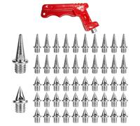 30 Piezas De Clavos Puntiagudos De Acero, 20 Piezas De Clavos Largos, 1 Pieza De Quitauñas, Clavos De Repuesto para Zapatillas De Correr, Clavos para Tornillos para Calzado Deportivo