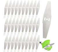 30 piezas de cuchillas para recortadora de césped, cuchillas de repuesto para cortadora de césped, cuchillas de repuesto de metal para desbrozadora, juego de cuchillas de metal de 150 mm