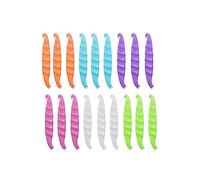 30 piezas de gomas elásticas de ortodoncia desechables, de plástico, 6 colores