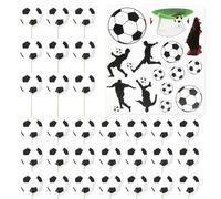 30 Piezas De Inserciones De Fútbol, 1 Juego De Decoraciones Para Pasteles De Fútbol, Decoraciones Para Pasteles Para Hornear, Adornos Para Pasteles Con Temática De Fútbol