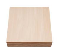 30 piezas de madera contrachapada de 3 mm, hojas de madera de tilo 40 x 40 cm, panel de hoja corte láser, tablero de madera para pirograbado, grabado, proyecto de bricolaje, maqueta, artes y