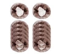 30 piezas de malla de moño danza infantil, malla fina para el cabello, para mujer, azafata, bailarina, enfermera, peinado, accesorio, color marrón