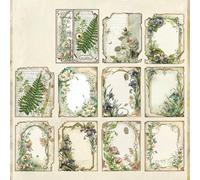 30 piezas de papel para álbumes de recortes, diario basura, accesorios de planificador y álbumes de fotos de collage con atractivo clásico de manualidades (5 maravillas en verde)