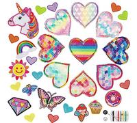 30 piezas de parches termoadhesivos para niños, set de parches termoadhesivos, parches para coser para niños, para planchar o coser para manualidades, parches termoadhesivos para aplicación, parches