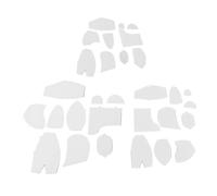 30 piezas de patrones de osos de memoria, juego de reglas de plantilla de oso de memoria acrílico, kit de patrones de patchwork de costura de animales, herramientas de acolchado