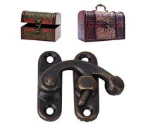 30 piezas de pestillo de cerrojo de gancho, caja de madera de hierro de estilo antiguo, hebilla de bloqueo, caja de herramientas, hebilla de pestillo de bloqueo de hardware para caja (#2)