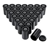 30 piezas de plástico Canister Holder, 35 mm vacía carrete de cámara contenedores, caja de almacenamiento con tapas para guardar pequeños accesorios, película, llaves, monedas, Art Beads