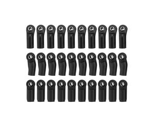 30 Piezas de PláStico M4 Extremos de Varilla Eslabones Cabeza ArticulacióN de Varillaje para 1/10 RC Coche de Orugas Axial SCX10 II 90046 Accesorios