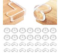 30 Piezas de protección para Bebe, protección de Esquina de Mesa Transparente, Protege ángulo de Mesa con un Pegamento supermejorado