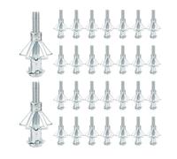 30 Piezas De Tacos Para Paneles De Yeso, Tacos De Pared, Fijaciones De Pared, Tornillos De Expansión, Pernos De Pared, Tacos De Pared Fijos De Metal