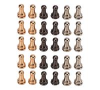 30 piezas de tornillo de remache de cabeza redonda de latón macizo de alta