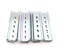 30 piezas DIN raíl ranurado acero zinc chapado RoHS 6" largo 35 mm ancho 7,5 mm alto 15 ft total