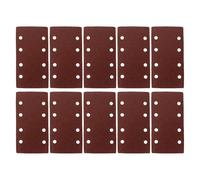 30 Piezas Disco de Lijado Rectangular Autoadhesivo 185x93mm Rojo | Franela y Papel Abrasivo, Respaldo Antidesgarro, para Fibra de Vidrio y Madera