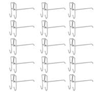 30 Piezas Ganchos de Estantería,Ganchos para Paneles de Herramientas,Gancho de Rejilla de Hierro Gancho de Estante de Exhibición Minorista,Tablero de Clavijas de 3,5mm Grosor(20cm in length)