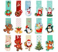 30 piezas Marcapaginas Magnetico Navidad, Punto de Libro para Niños, Lindo Marcadores Magnéticos Navidad, Marca Paginas Libros, Marcapáginas Niños para Regalos Cumpleaños Colegio Navidad