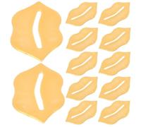 30 Piezas Mascarilla Labial Portátil Hidratante de Colágeno PVC | Color Amarillo, Delicada y Ligera, Adecuado para Invierno, Cuidado Labial Cómodo, Formato Práctico