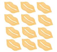 30 Piezas Mascarillas Hidratantes para Labios, Gel Ligero | Antisequedad Nocturna, PVC Amarillo, Delicadas y Prácticas, para Invierno