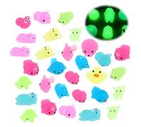 30 Piezas Mini Squishy Luminosos, RosyFate Mochi Squishies Pack, Squishy Kawaii, Squishies Animales, Criatura Luminosa, Estilo Aleatorio