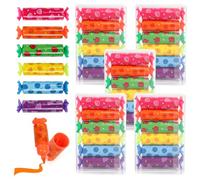 30 Piezas Mini Subrayadores Niños, 6 Colores Mini Fluorescente, Colorear Forma de Caramelo, Pequeño Marcadores Subrayadores con Lunares, Ideal Regalos Cumpleaños Niños Colegio & Piñata Cumpleaños