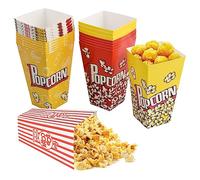 30 Piezas Open-top Popcorn Box, 28oz Caja Palomitas Carton, Cajas de Palomitas es Resistente Al Aceite, Bolsas Palomitas de Maíz de Estilo Sofisticado para Bocadillos de Fiesta, Cubo Palomitas