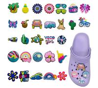 30 piezas para Crocs Crocs Shoe Crocs Niños Anhännger Accesorios Jibbitz Jibbitz Cartoon Schuhdekoration Pegatinas Decoraciones Charms Sands-Charm Schuhanstecker Accesorios, Universal, Cloruro de