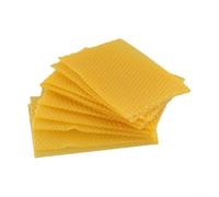 30 piezas para marcos de cera de panal de 14 cm, base de cera de abeja natural para colmena para construcción de nidos y extracción de miel para suministros de apicultura