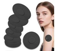 30 Piezas Parches adhesivos sensores, Impermeable Transpirable Parche, Parches Sensor, Autoadhesivo parches, suave para la piel, Para hombres y mujeres (Negro)