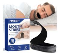 30 Piezas Parches Anti Ronquidos,Mouth Tape Tiras Antirronquidos,Cinta Bucal para Dormir,Sleep Strips Mouth Taped,Mouth Tape Tiras para Dormir Antirronquidos,Mejore la Calidad Del Sueño(Negro)