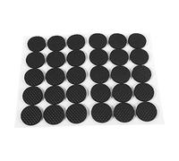 30 Piezas Patas de Mesa Almohadillas Redondas Espesar Goma Suave Antideslizante Silla protección de Muebles TRP piernas Negras Protectores de Suelo