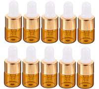 30 Piezas Pequeña Botella de Aceite Esencial Pequeños Contenedores de Vidrio Dispensador de Viaje Ml Gotero for Líquidos Química Tubo de Productos Químicos Botellas de Champú y Acondicionador Jarrones