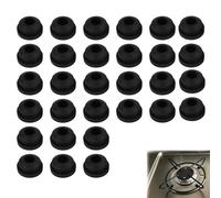 30 piezas puntas de goma, pasajes de goma, patas antioxidantes, accesorios de mesa de cocción, con barras de 5 mm, para camping, coches, pies para hornillos de autocaravanas Dometic, Smev y Thetford