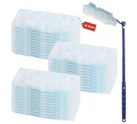 30 Piezas Recambios para Plumero de Polvo, Recarga de Plumero compatibles con Swiffer Duster, Paño de Microfibra para Recambio de Plumero con 1 x Mango