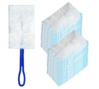 30 Piezas Recambios para Plumero de Polvo | Recarga de Plumero compatibles con Swiffer Duster, Paño de Microfibra para Recambio de Plumero con 1 x Mango